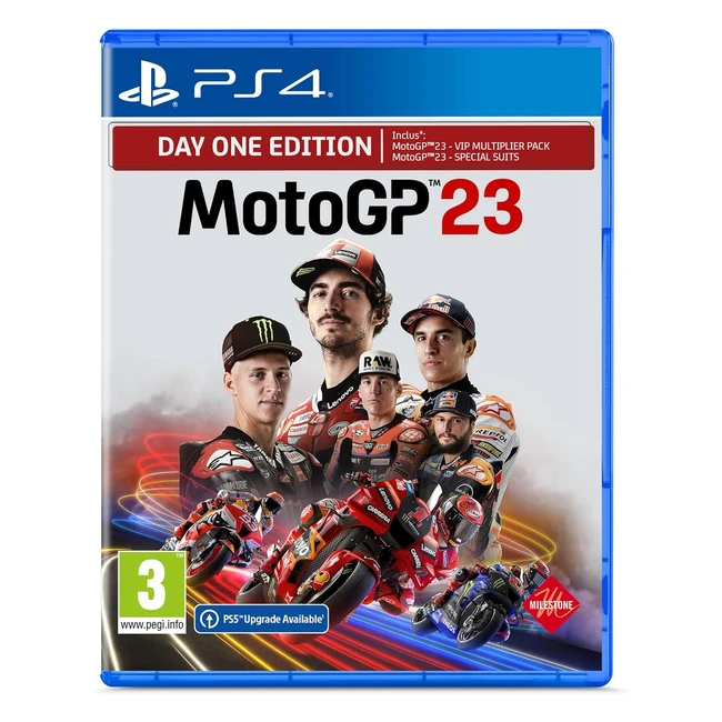 MotoGP 23 - Jeu PlayStation 4 - Nouveau Monde Carrière - Multijoueur en Ligne et Local