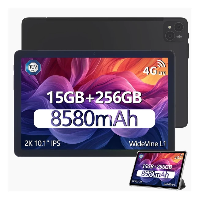 Tablet Doogee T10 Pro 101 Pulgadas FHD 15GB RAM 256GB ROM Ampliable 1TB Negro