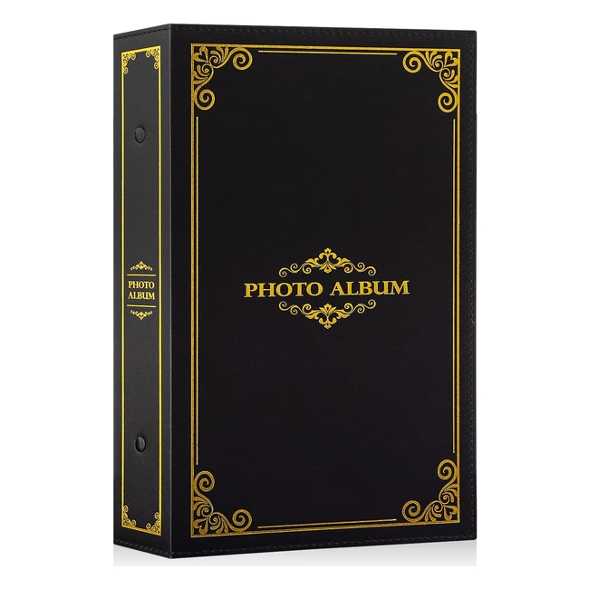 Album Fotografico 10x15 300 Tasche - Tradizionale Finta Pelle - Nero