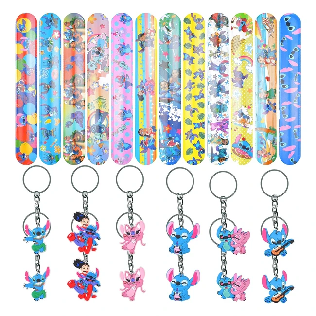 Juego de Regalos Lilo Stitch12 - Pulseras y Llaveros para Niños