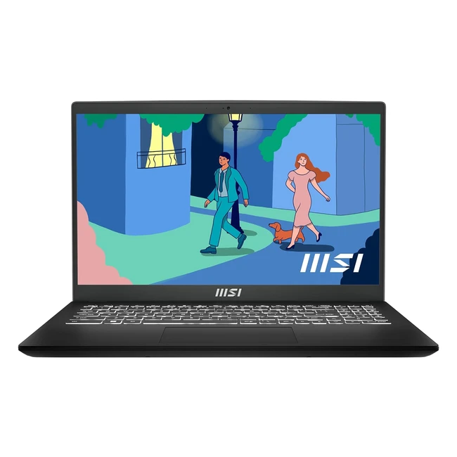 MSI Modern 15 Business Laptop 15,6 Zoll Full HD Display AMD Ryzen 5 7530U 16GB DDR4 RAM 512GB SSD Windows 11 Schwarz