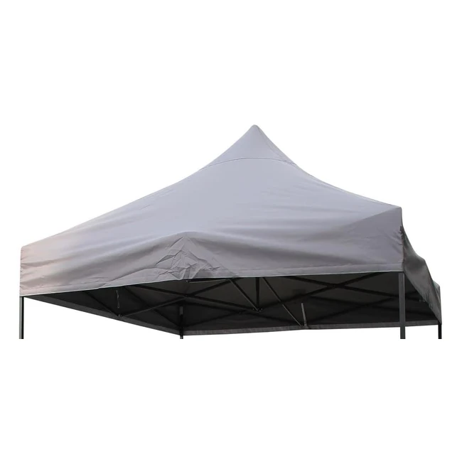2x2 All Seasons Gazebos Spare Roof Canopy Metallic Grey - Waterproof PVC Coated