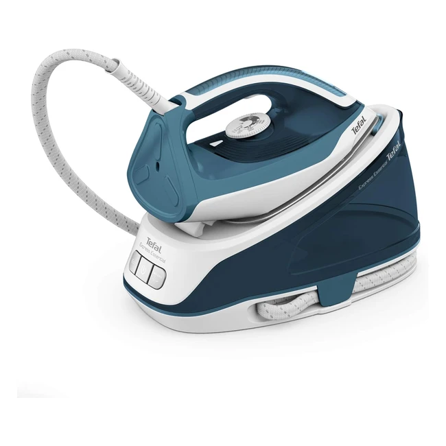 Tefal Steam Generator Iron Express Essential 2200W - White & Green SV6115 - Fast Ironing