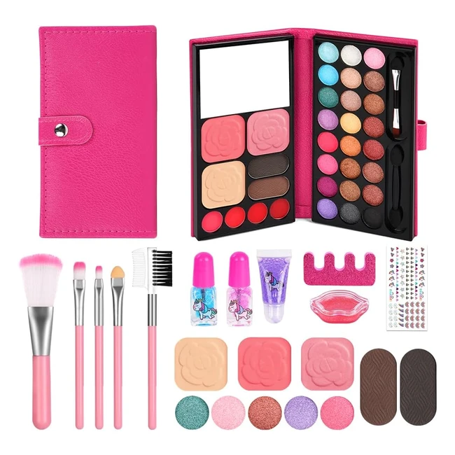 Kit Maquillage Enfant Filles AOMIG Lavable Non Toxique Jouet12pcs