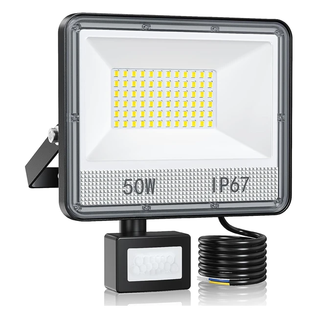 Projecteur LED Exterieur 50W 5000lm 72 LEDs IP67 Blanc Froid