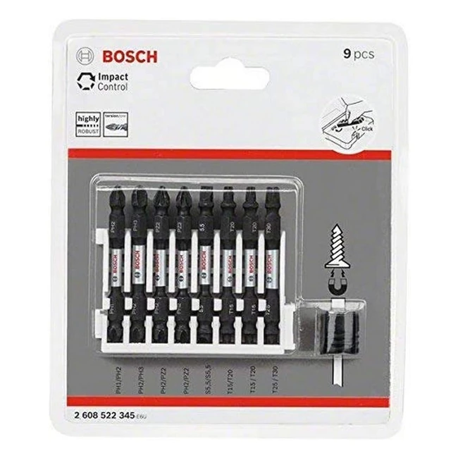Bosch Profesional 2608522345 Punta de Atornillar Impact PH12232PZST15202530