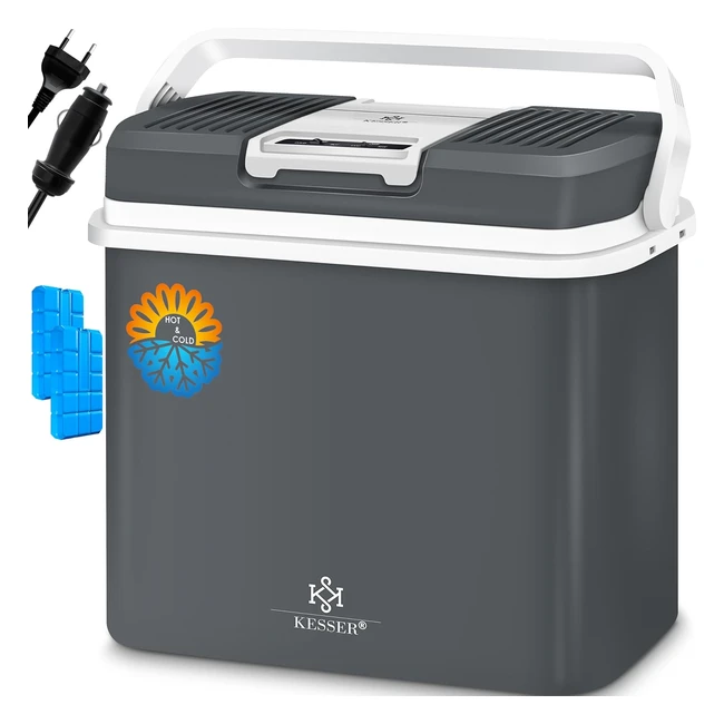 Kesser 24 Liter Khlbox - Thermoelektrische Khlbox 12V/230V - Minikhlschrank fr Auto und Camping