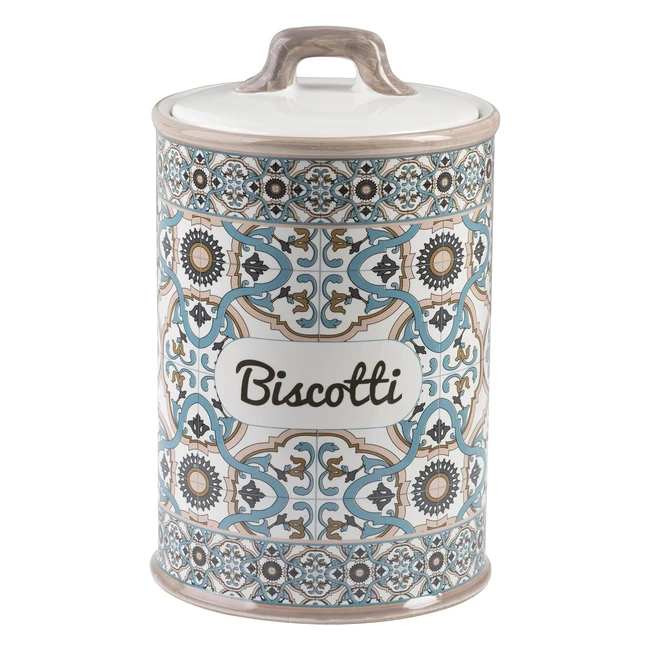 Barattolo Ceramica Noto Barattolo Biscotti Chiusura Ermetica