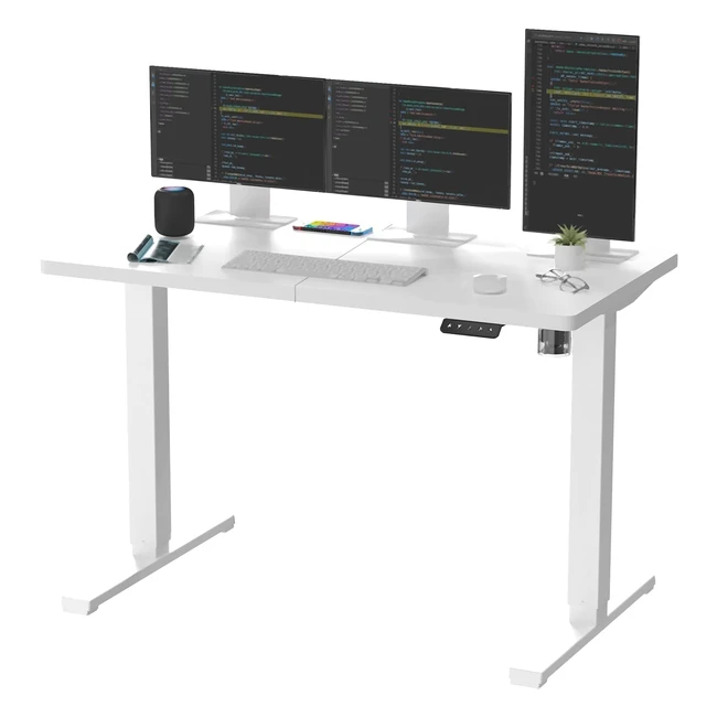 Escritorio Regulable en Altura Eléctrico Standing Desk Sanodesk QS 140 x 60 cm Blanco