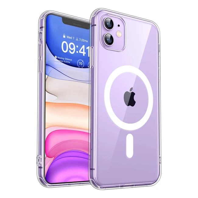 Cover magnetica trasparente per iPhone 11 - Canshn - Antiurto - 61 pollici