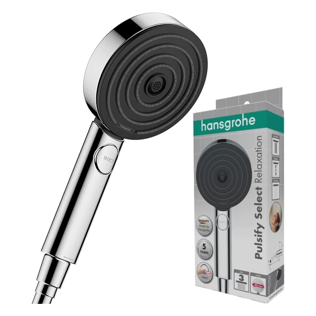 Doccetta Hansgrohe Pulsify Select S 105 Cromo - 3 Tipi di Getto Relax
