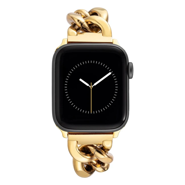 Anne Klein Fashion Chain Bracelet for Apple Watch - Secure Adjustable Band AK1234