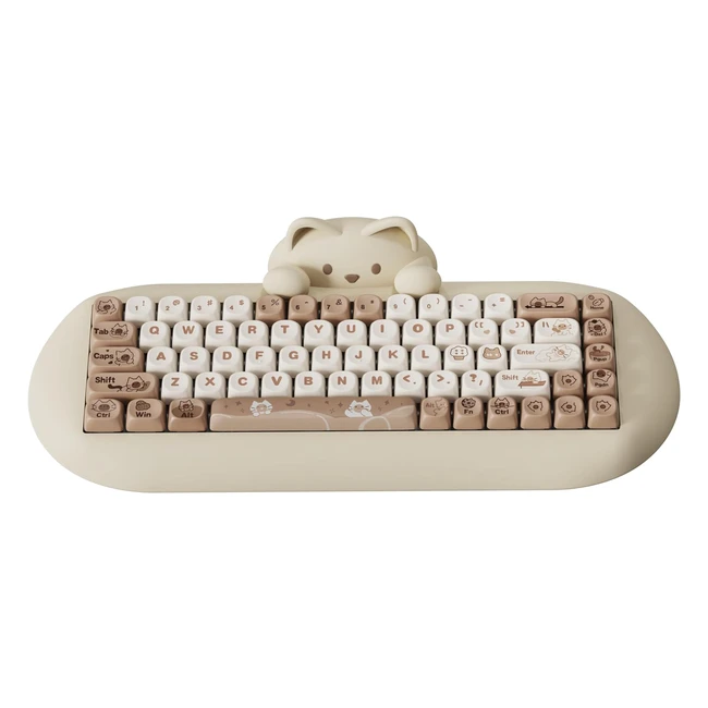 Yunzii C68 Tastiera Meccanica Senza Fili65 Gaming Keyboard Hot Swap BT 5.0 24G RGB Ergonomic Keyboard Win/Mac