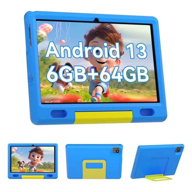 Tablette Enfants 10.1 pouces Android 13 - 4GB RAM 64GB ROM - Pazhonz