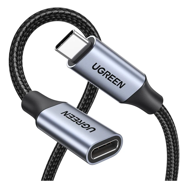 Ugreen 100W USB C Extension Cable 10Gbps 4K 60Hz USB 32 Male to Female Fast Charge Extension Lead