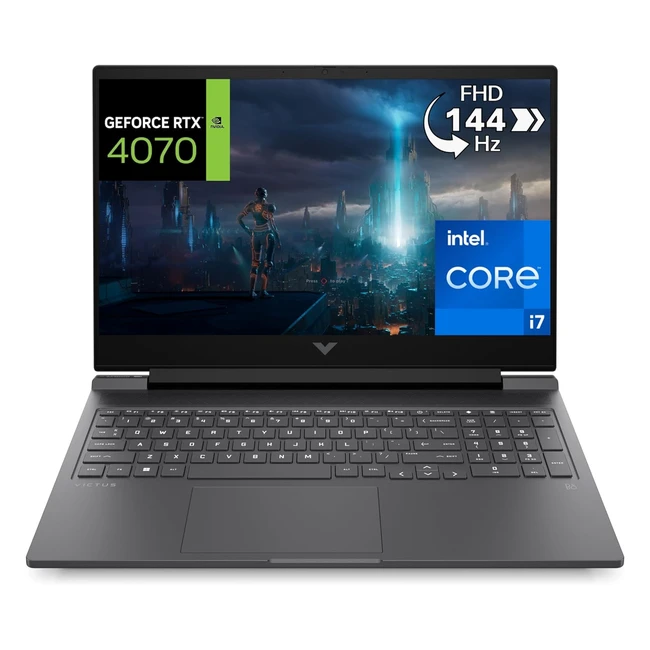 Notebook HP Victus 16R0013SL Intel Core i7-13700H RAM 16GB DDR5 5200MHz 1TB SSD M.2 Display 16.1 FHD IPS 144Hz RTX 4070 8GB WiFi 6E Windows 11 Nero