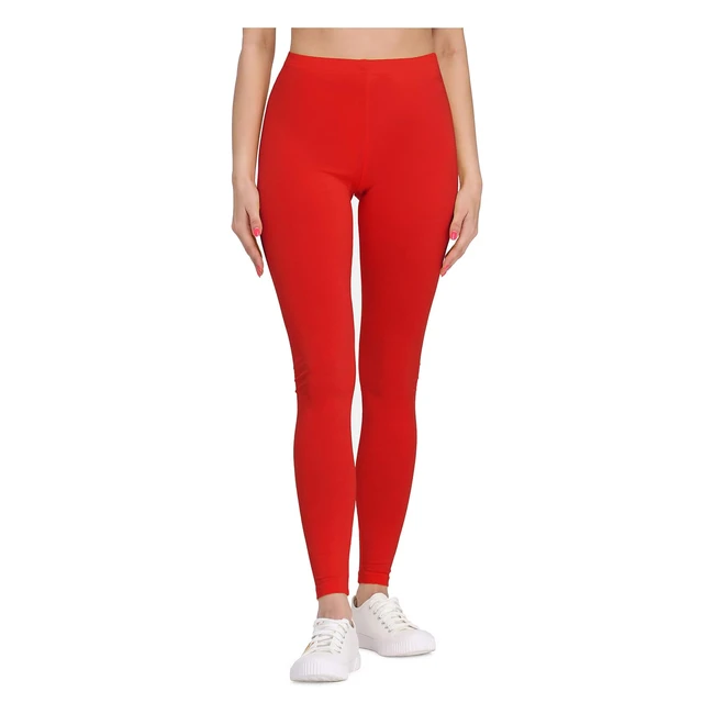 Legging long femme Bellivalini en viscose BLV50147 - Rouge XL