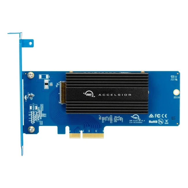 OWC Accelsior 1M2 - Adattatore SSD NVMe M.2 a PCIe 4.0 - Velocità oltre 3000 MB/s