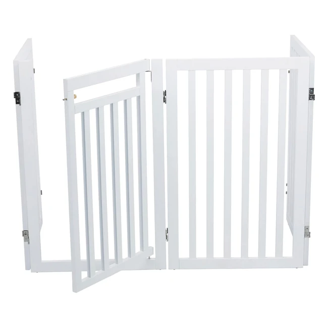 Recinzione per Cani Trixie 39363 4 Pezzi con Sportello Piccolo - Adatto Cani Grossa Taglia