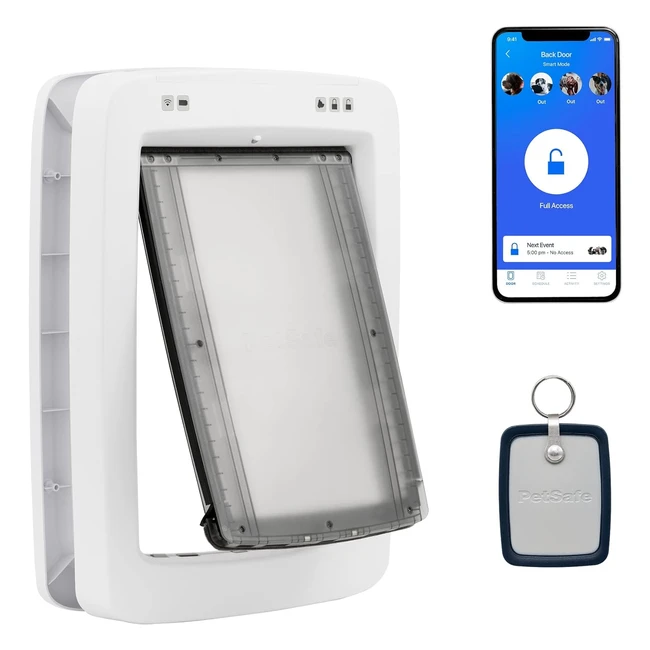 PetSafe SmartDoor Connected Haustiertür App-steuerbar selektiver Zugang individuelle Zeitpläne groß