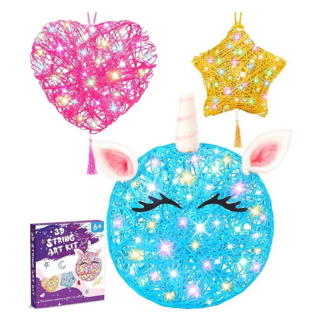 Kit Manualidades 3D Ophy para Nios - 20 Bombillas LED - Bricolaje - 6 Globos - Regalos para Nia