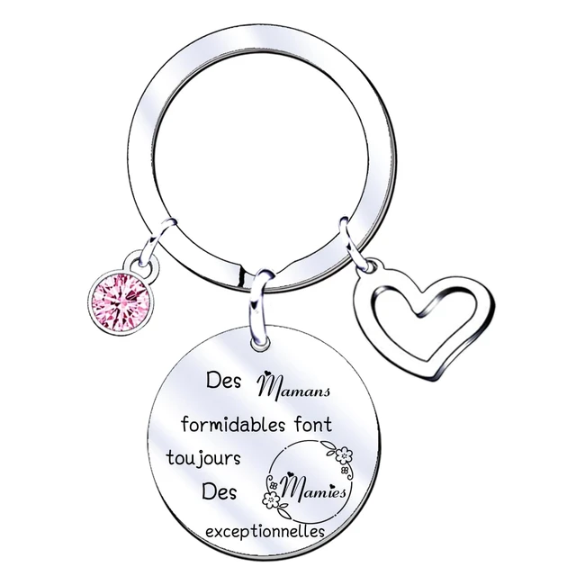 Porte-clés personnalisé pour maman - Cadeau de fête des mères et d'anniversaire - Référence JRZDFXS