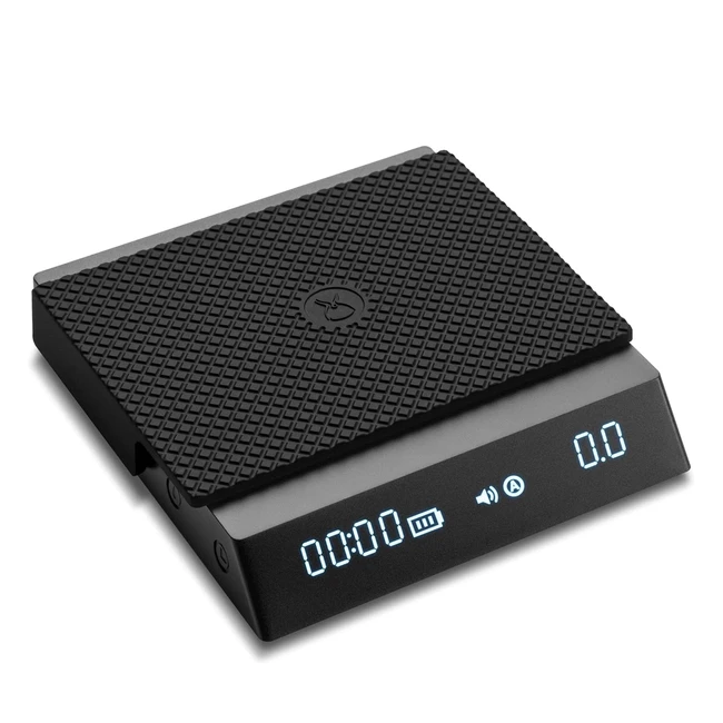 Balanza Digital Timemore Black Mirror Nano 2000g/01g - Cafetera con Temporizador y Medición de Flujo - Negro