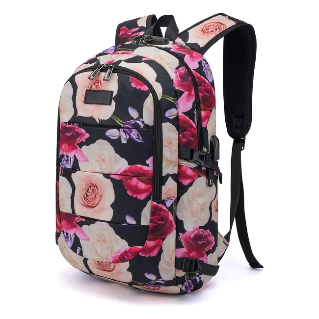 Sac à dos Tzowla Business Laptop Antitheft College avec Port de Charge USB et Serrure 156 pouces