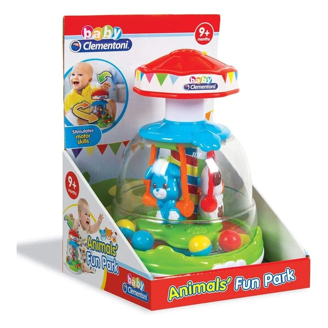 Trottola Parco Giochi Multicolore Clementoni 17193 - Da 9 Mesi a 3 Anni - Divertimento Assicurato!