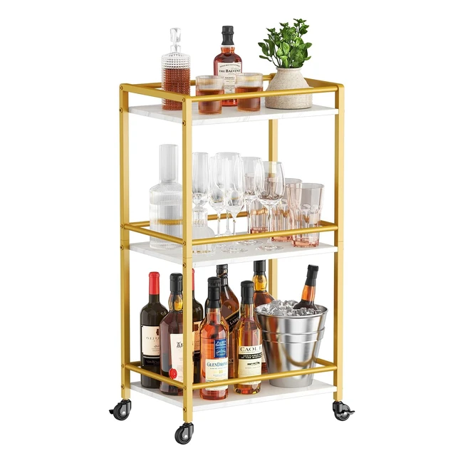 Carrello Cucina Lifewit 3 Livelli Oro - Organizzazione e Eleganza