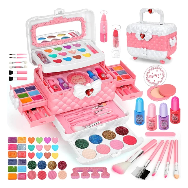 Kit Trucchi Bambina Lavabile 54pcs - Aureyung - Giocattoli Bambina 3-10 Anni