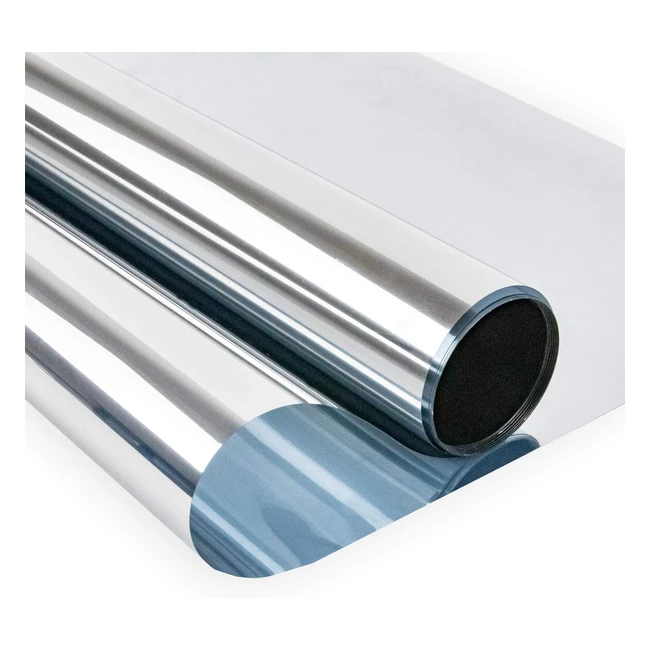 Zindoo One Way Mirror Window Film 40x200cm - Anti UV Heat Control Privacy Protection