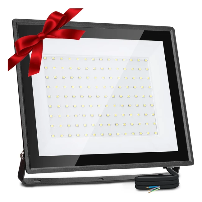 Projecteur LED Extérieur 100W Aigostar 8700lm Blanc Froid 6500K IP65 126 Leds