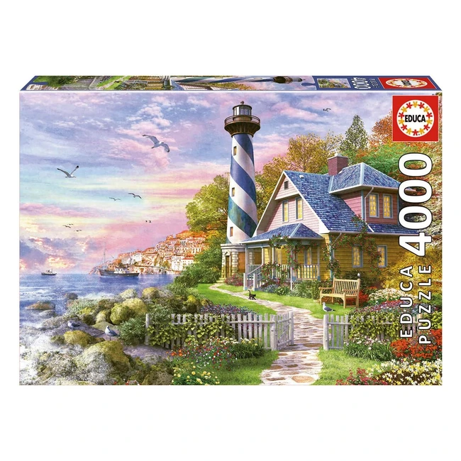 Puzzle 4000 pces adultes Phare Rock Bay Educa 17677 - Stimulez votre esprit et votre crativit