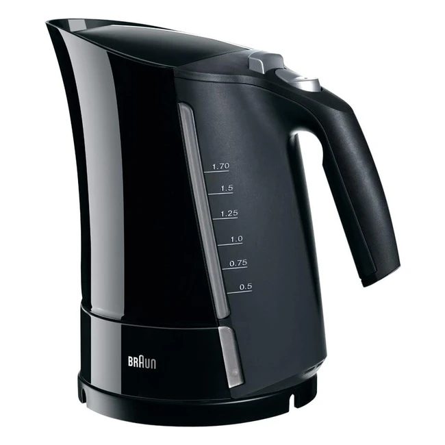 Hervidor Inalámbrico Braun WK 500 - 3000W - 1.7L - Negro