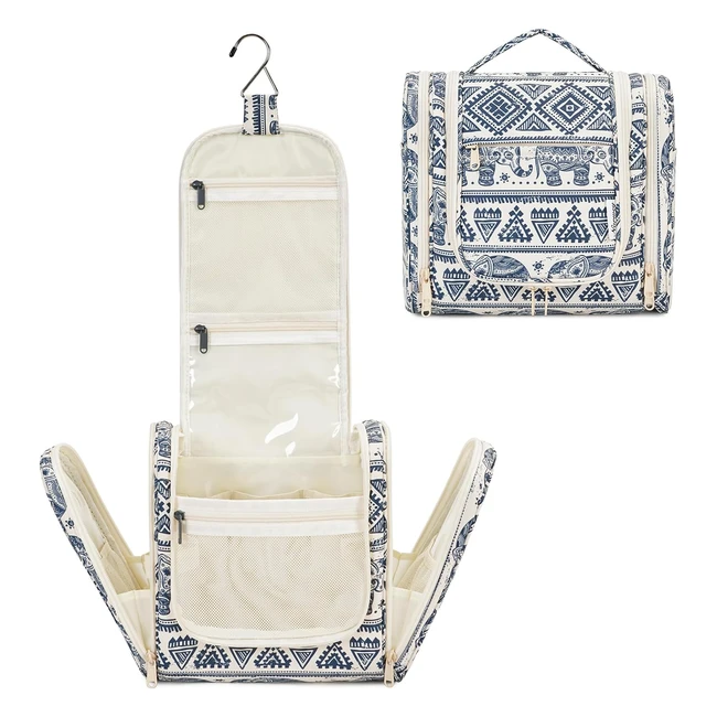 Neceser de Viaje Narwey para Hombres y Mujeres - Kit de Viaje Dopp Bolsa de Afeitar - Organizador de Artículos de Tocador Elefante