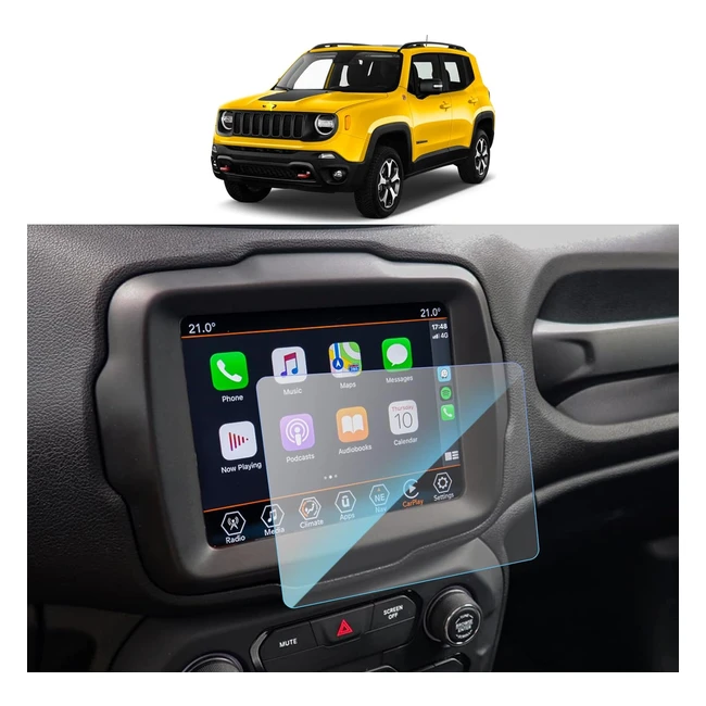Pellicola Protettiva Jeep Renegade/Compass/Wrangler Uconnect - Vetro Temperato Antigraffio 84 Pollici
