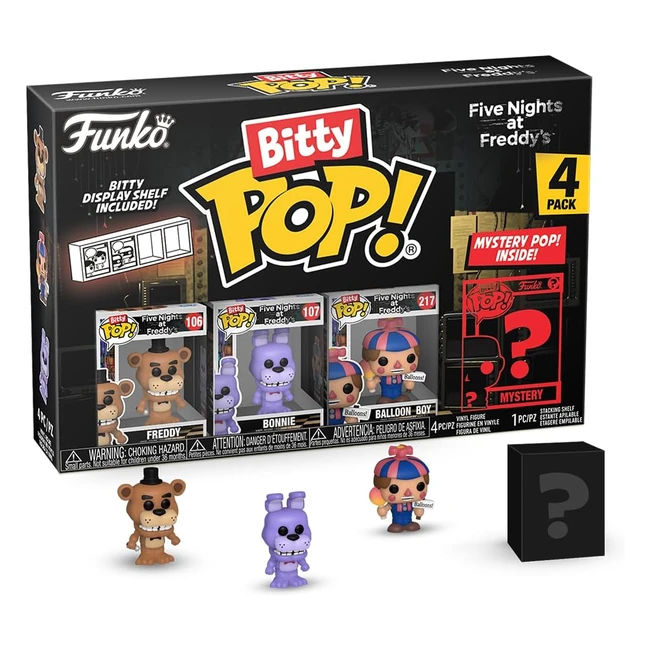 Funko Bitty Pop Five Nights at Freddys FNAF Freddy 4pk - Figurine Mystère Incluse