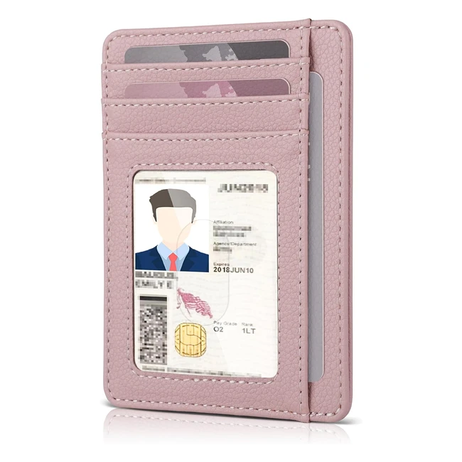 Portefeuille Femme RFID Protection - Teskyer - Réf. 1234 - Design Minimaliste Rose