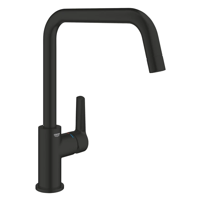 Grifo Grohe Start Monomando Fregadero 12 QuickFix Negro Mate 304702430