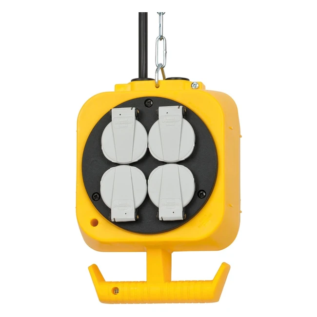 Extensión Brennenstuhl 1151760 para generadores 5m Negro/Blanco/Amarillo 230V Plástico