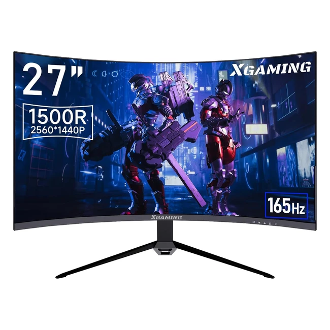 Monitor Curvo Gaming 27 Pulgadas 165Hz QHD 2560x1440 R150099