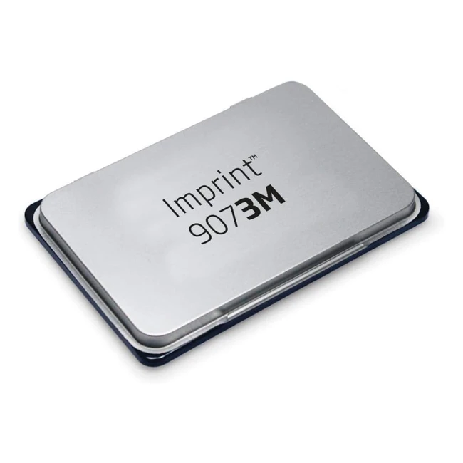 Trodat 9073 M 9072 M - Tampon Metal 12.5 x 8 cm - Negro - Reentintable