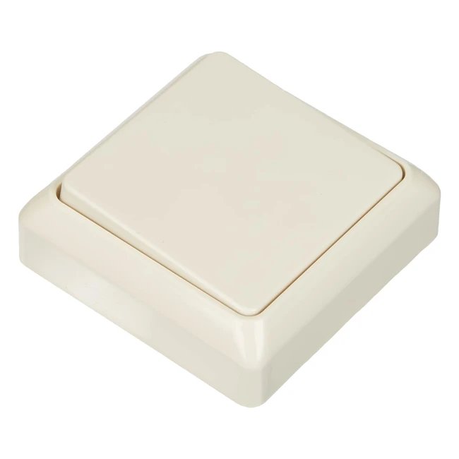 Schneider Electric Elso 506200 Schalter 42 V1 A Aufputzrenovierung Perlweiß Made in Germany