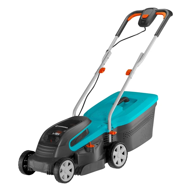 GARDENA PowerMax 3236V P4A Akkurasenmäher ohne Batterie - Rasenmäher bis zu 200 m² - 32 cm Schnittbreite