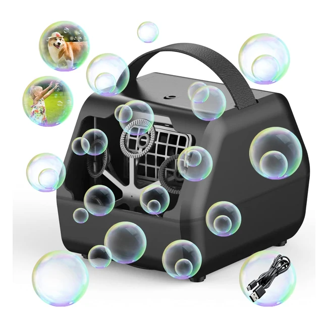 Macchina Bolle di Sapone Kastewill Professionale Automatico 5000 Bolle/min - Pasqua Bambini Matrimonio Feste Compleanni