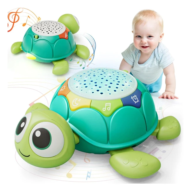 Lehoo Castle Tortuguita Musical Proyector Juguetes Bebes 1 ao 36912 Meses