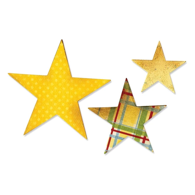 Sizzix Bigz Die Stars 82cm x 82cm - Cut Paper, Cardstock, Chipboard & More!
