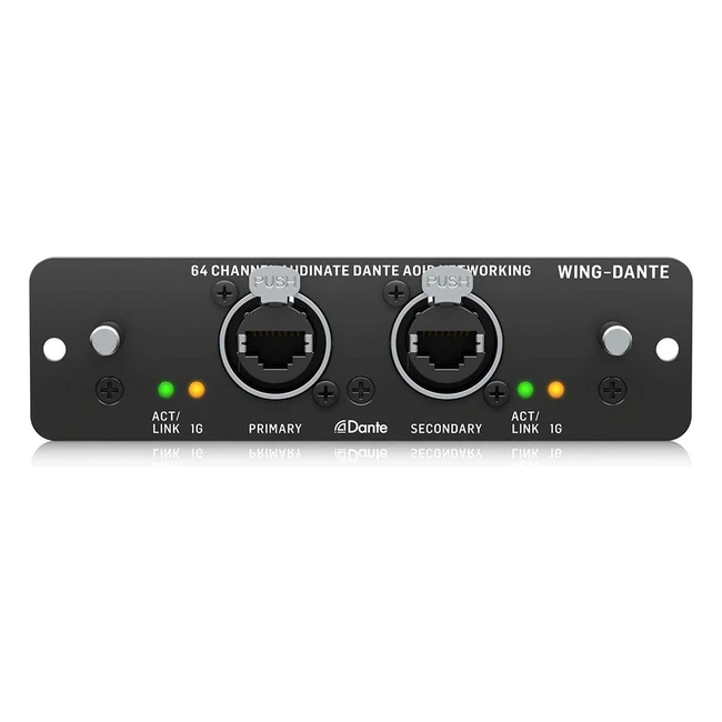 Behringer WingDante Wing Expansion Card 64x64 Channel Audinate Dante AOIP Network PC Mac