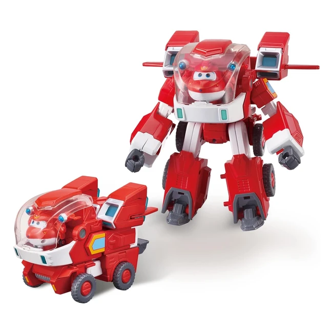 Traje Robot Super Wings EU750321 con Mini Jett - Juguete para Niños de 3 Años - Rojo
